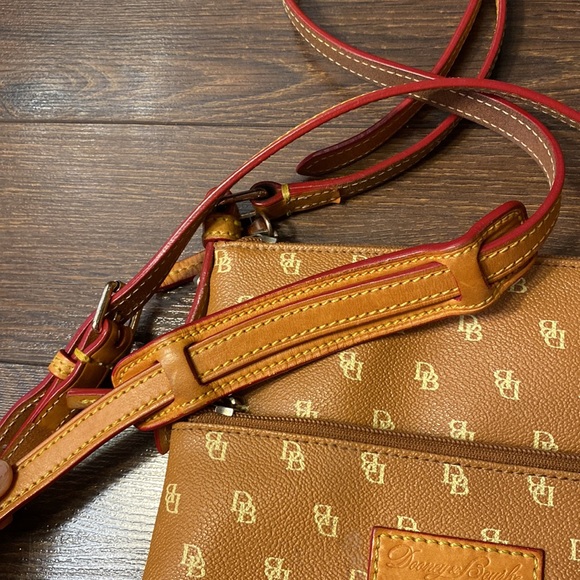 Dooney & Bourke Signature Monogram Crossbody Leather Bag - Picture 5 of 14